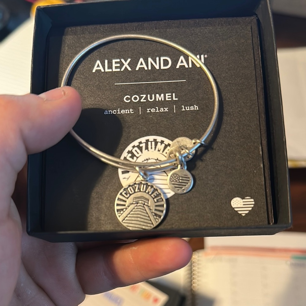 Alex and Ani Cozumel Silver Bangle